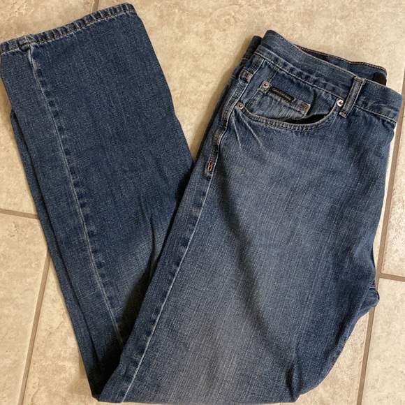 MEN’S CALVIN KLEIN JEANS- Zip up front, 5 pocket: Size 34X33 - Picture 2 of 9